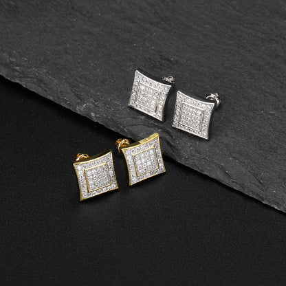 Iced Micro Pave Stud Earrings