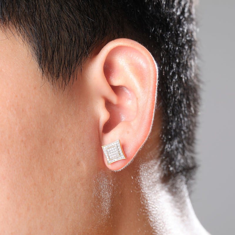 Iced Micro Pave Stud Earrings