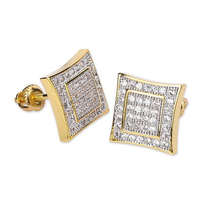 Iced Micro Pave Stud Earrings