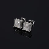 Iced Micro Paved Diamond Stud Earrings