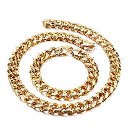 13mm Stainless Steel Cuban Link Chain