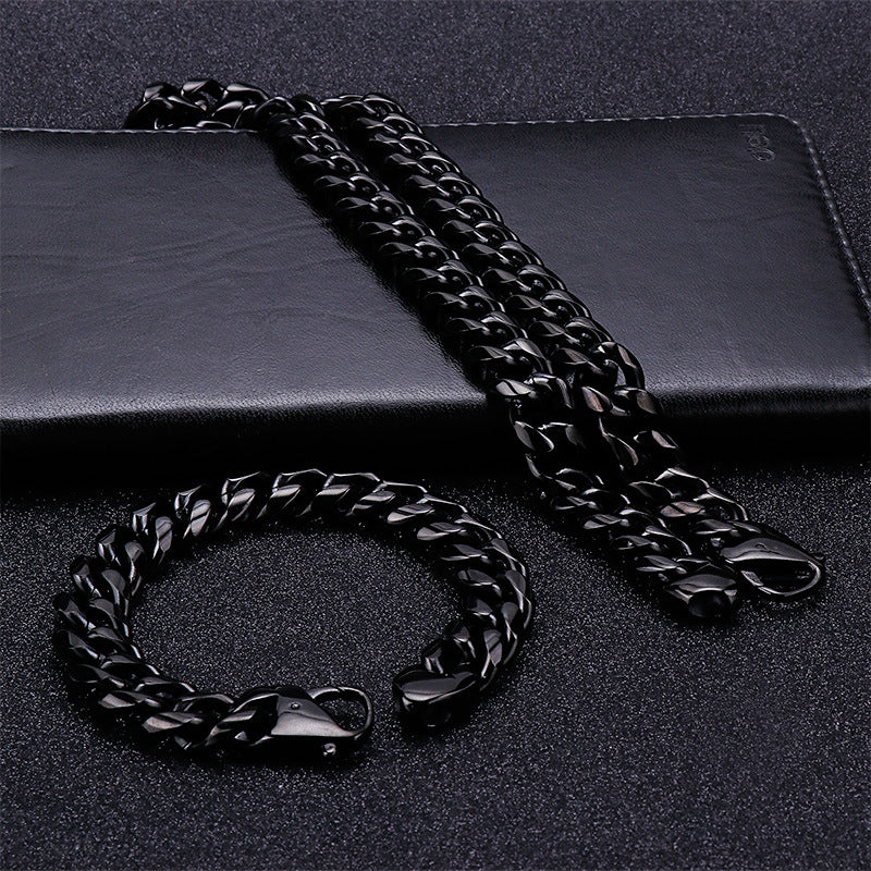 13mm Stainless Steel Cuban Link Chain