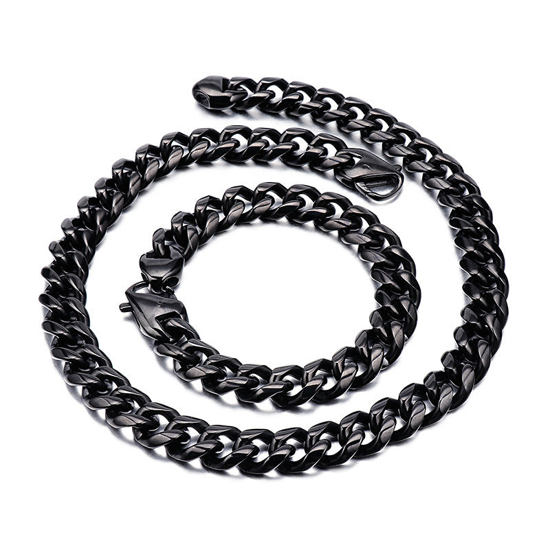 13mm Stainless Steel Cuban Link Chain