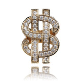 Iced Dollar Sign Money Hip Hop Ring