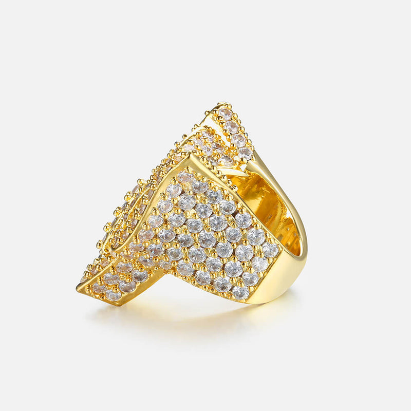 Iced Butterfly Hip Hop Ring