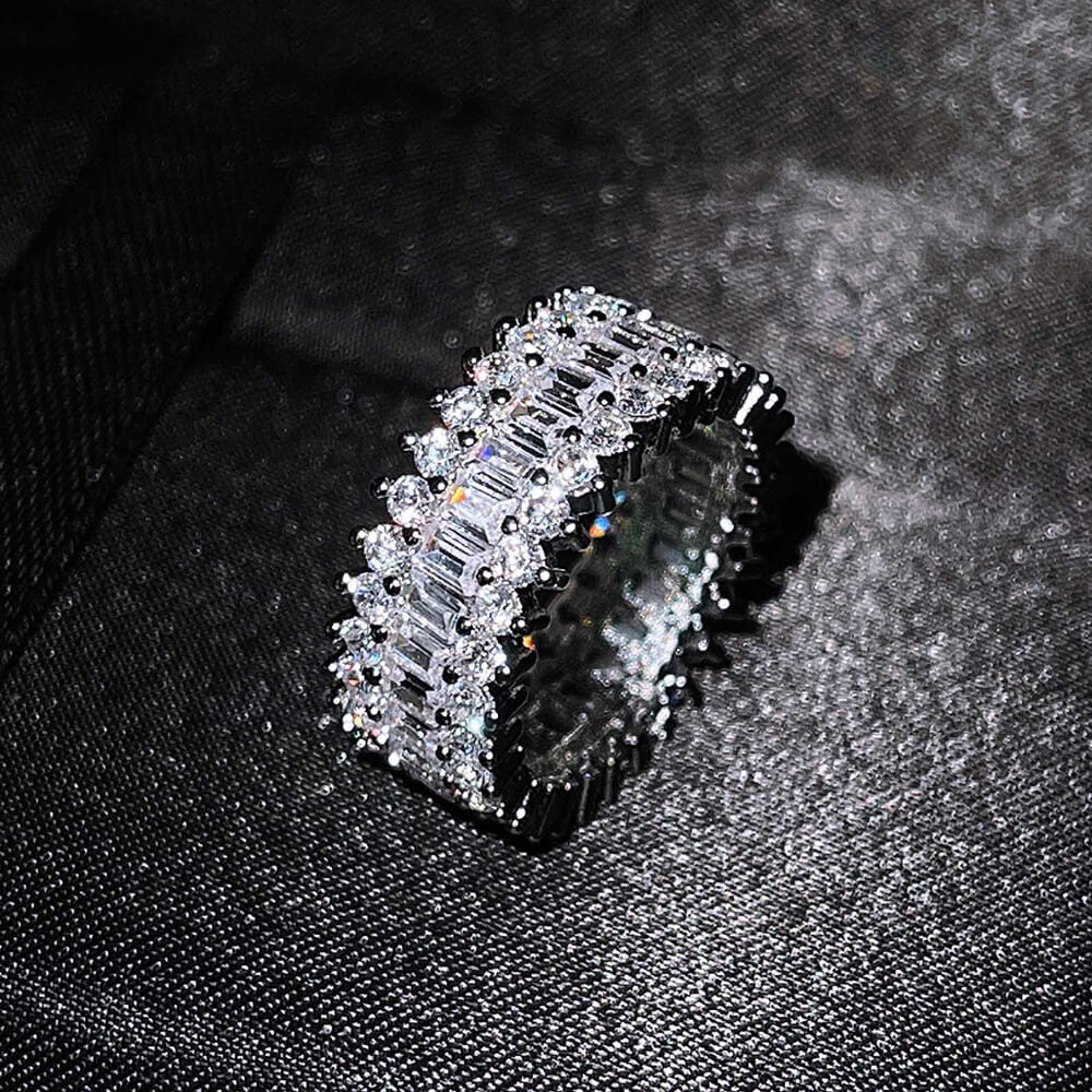 ICED MICRO-INLAID ZIRCON HIP HOP RING