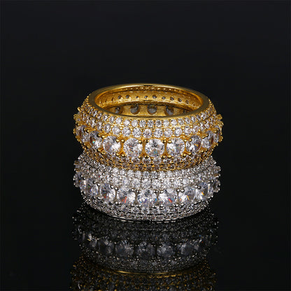Iced Round Hip Hop Men Ring