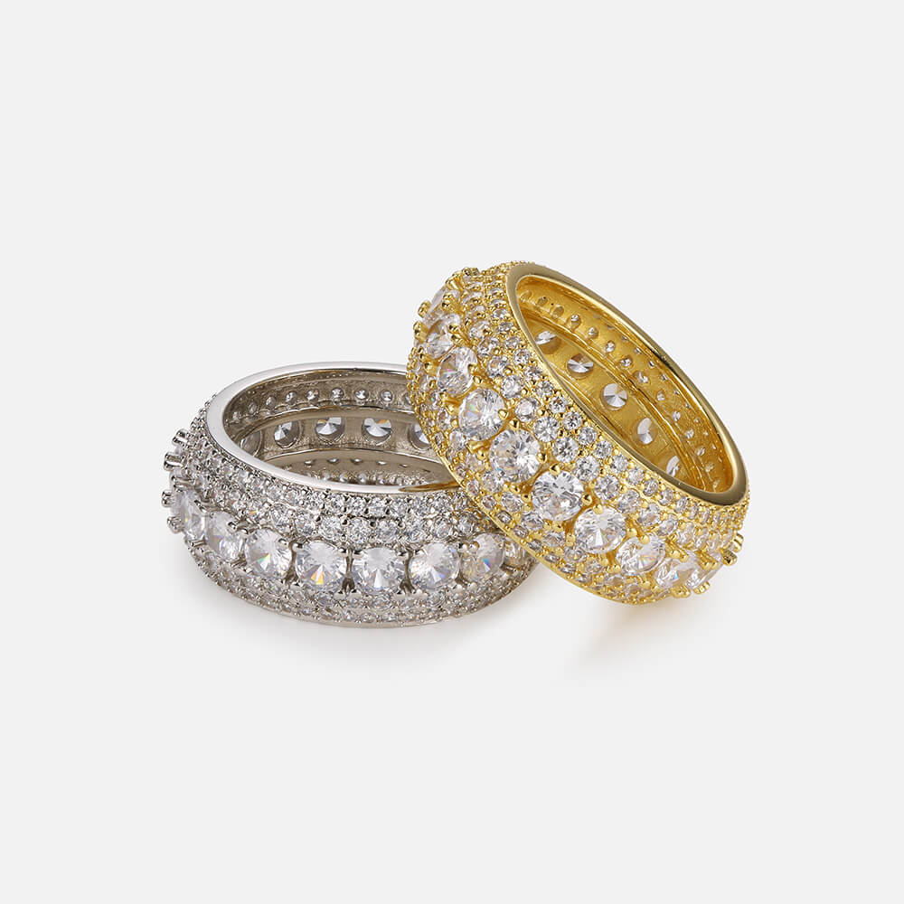 Iced Round Hip Hop Men Ring02 | iceremix.com