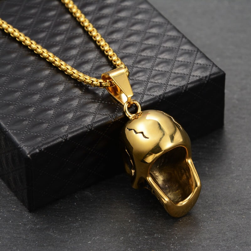 Minimalist Skull Stainless Steel Pendant