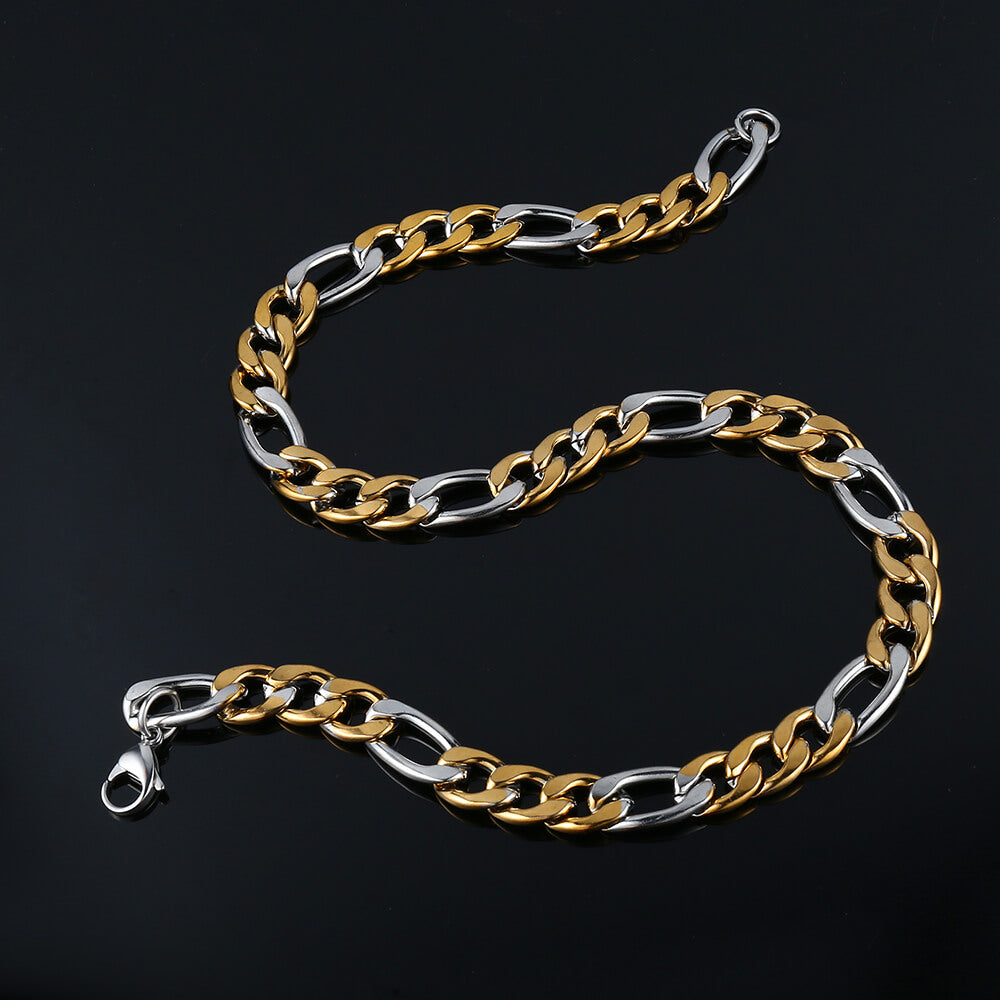 Multi-Size Stainless Steel Figaro Chain