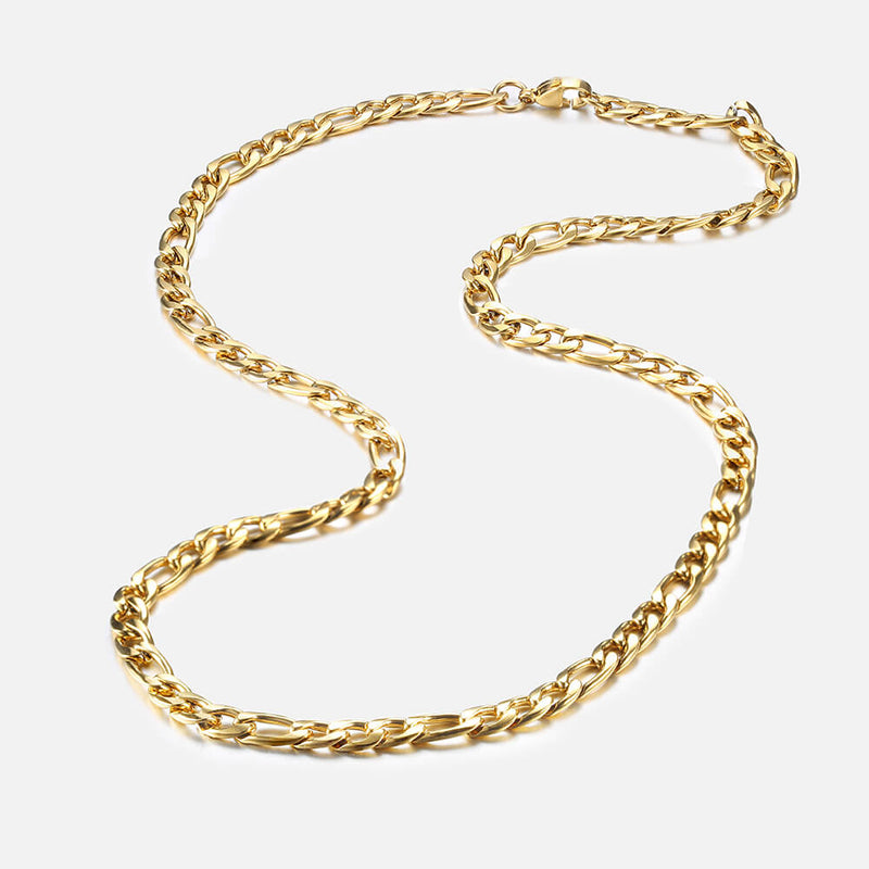 Multi-Size Stainless Steel Figaro Chain