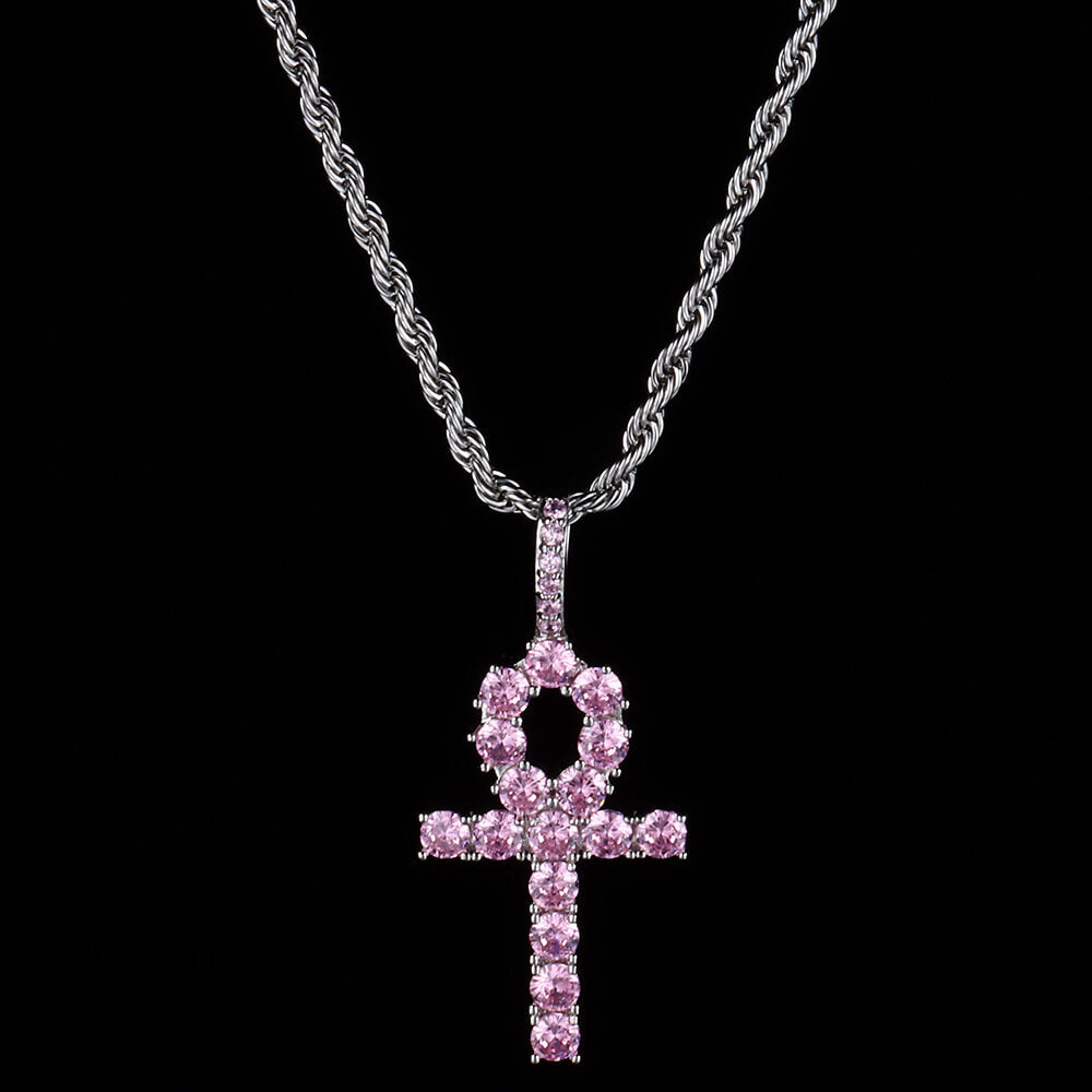 Pink Ankh Pendant