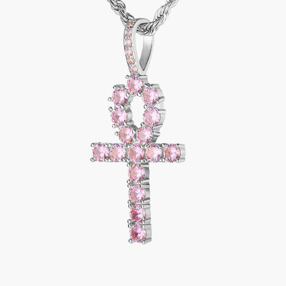 Pink Ankh Pendant
