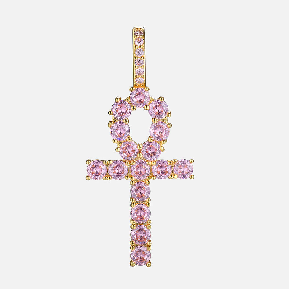 Pink Ankh Pendant
