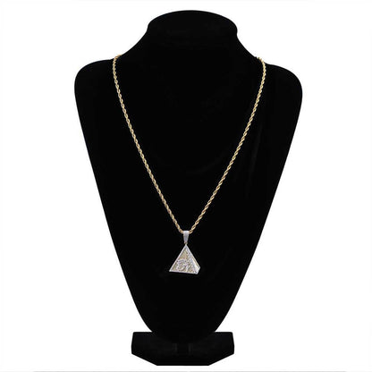 Pyramid Eye of Horus Hip Hop Necklace