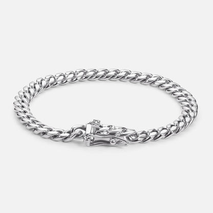 Simple Hip Hop Stainless Steel Cuban Bracelet