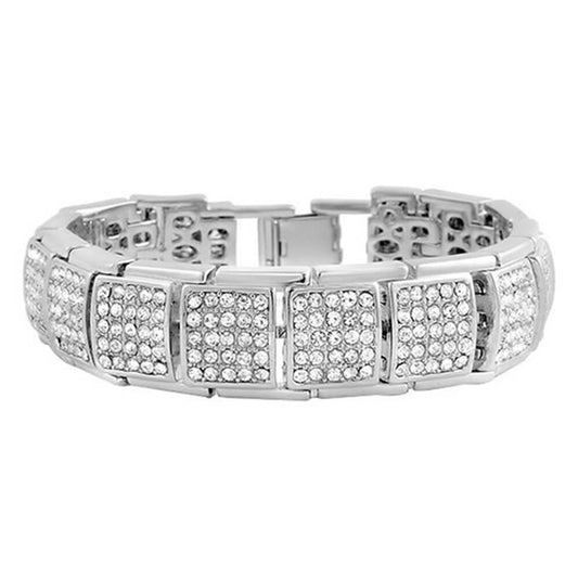 Square Diamond Hip Hop Bracelet